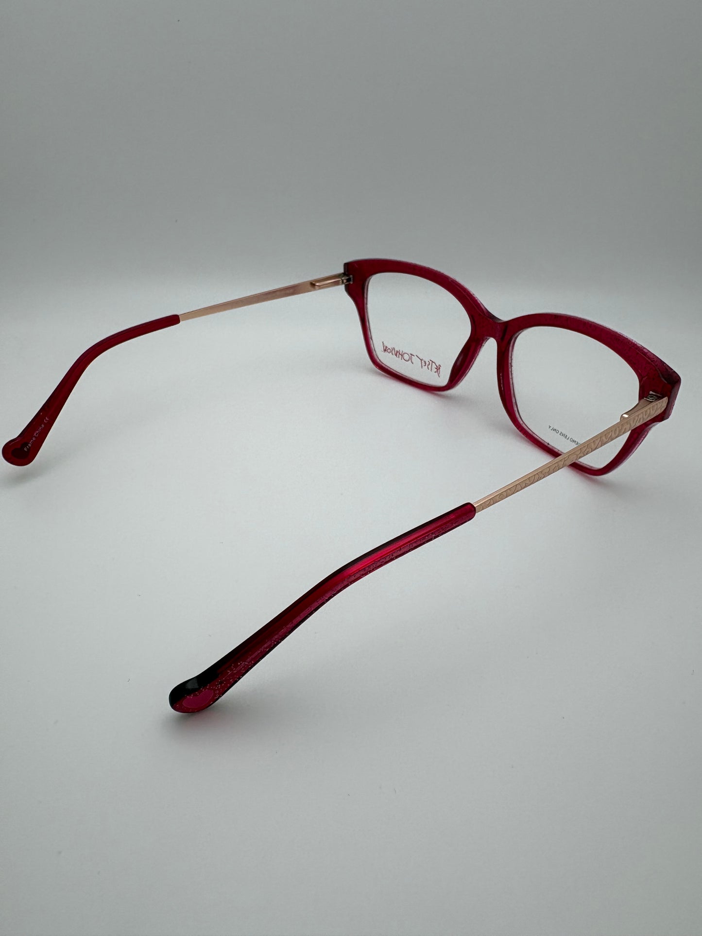 Betsey Johnson Glasses - Funfetti / Burgundy