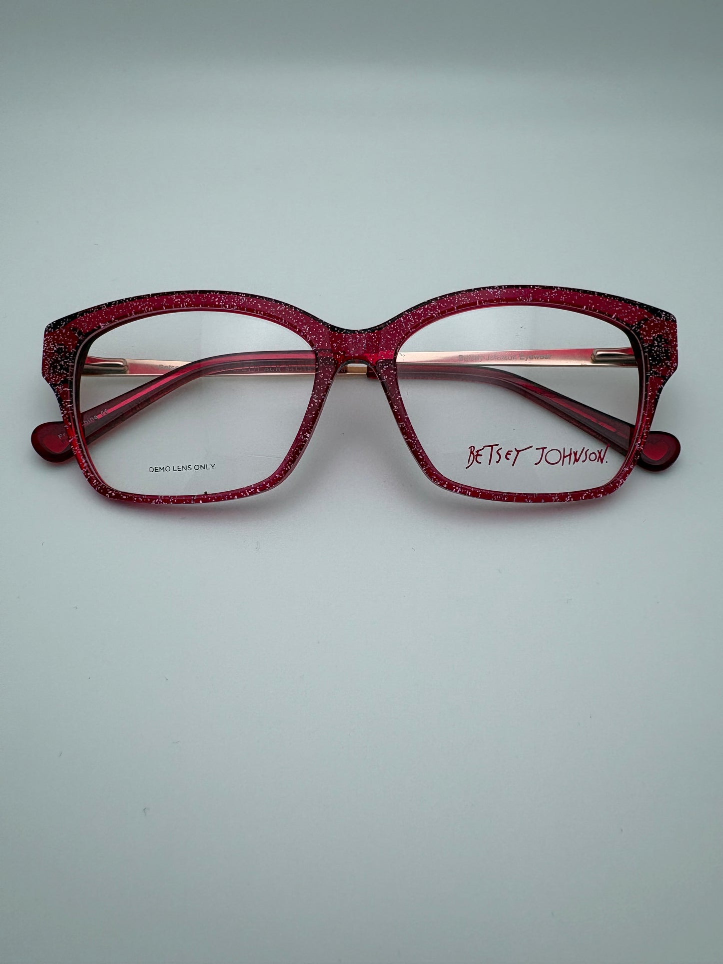Betsey Johnson Glasses - Funfetti / Burgundy
