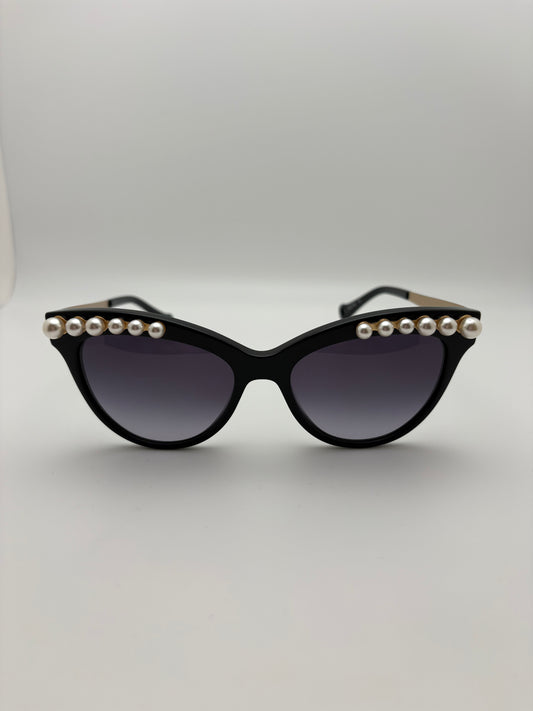 Betsey Johnson Sunglasses - Kitty Pearls / Black