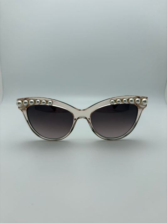 Betsey Johnson Sunglasses - Kitty Pearls / Tan