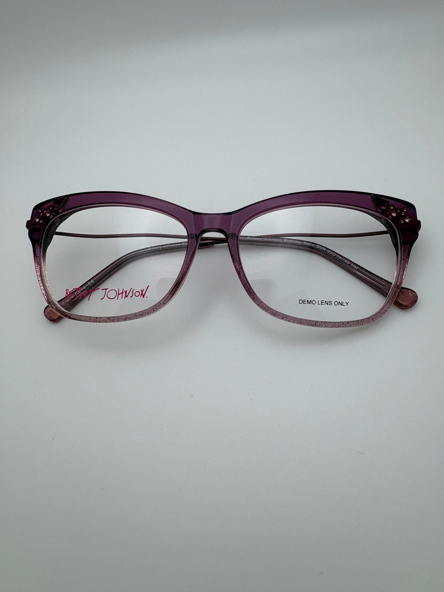 Betsey Johnson Glasses - Birthday Babe / Purple