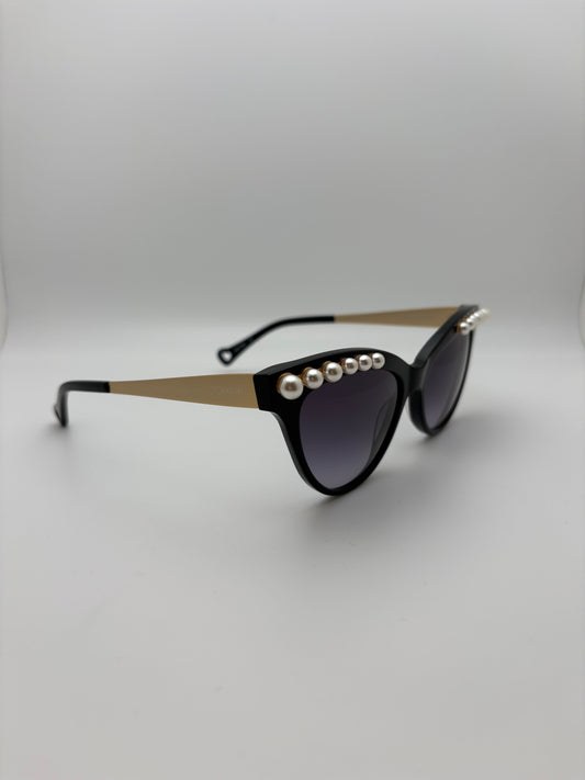 Betsey Johnson Sunglasses - Kitty Pearls / Black